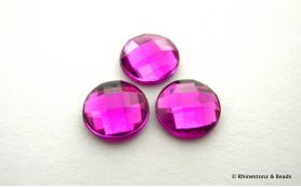 Jewel Acrylics Non-Hotfix Chessboard Dark Violet 8mm